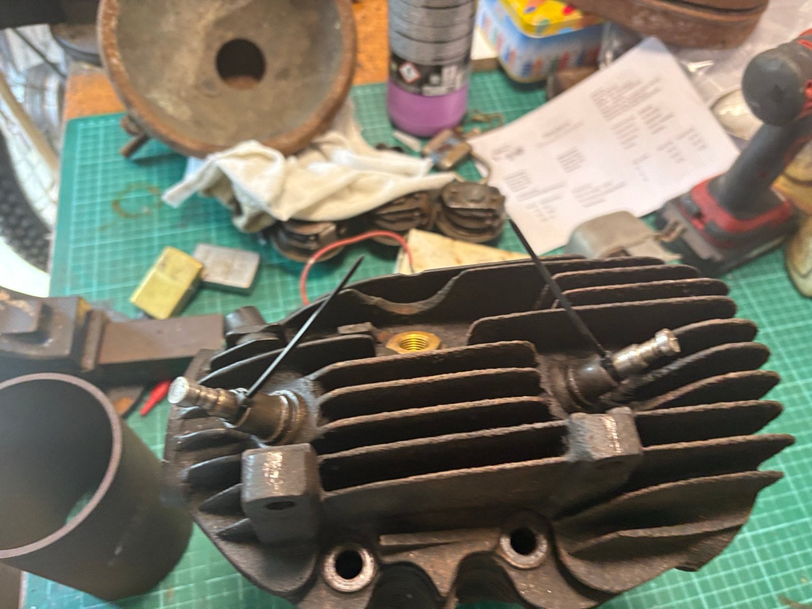 BSA Blue Star 1934 500cc Cilinderkop met kleppen, Ophalen of Verzenden, Gebruikt