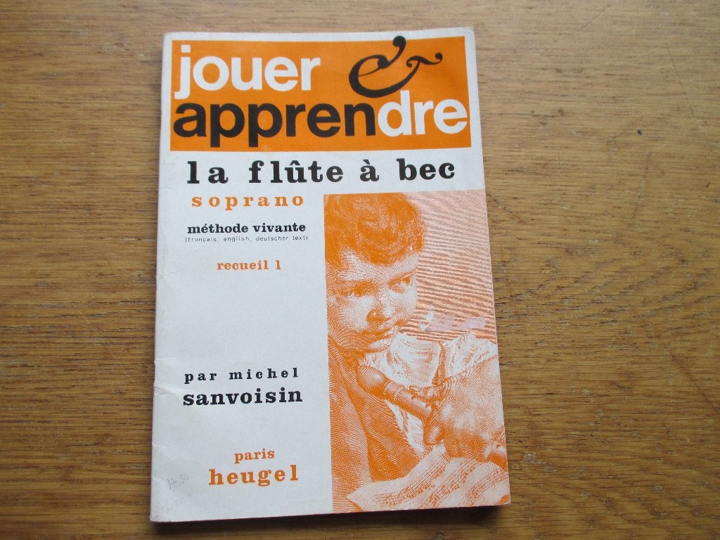 Jouer apprendre la flute à bec- franstalig blokfluitboek, Gebruikt, Ophalen of Verzenden, Blokfluit, Artiest of Componist