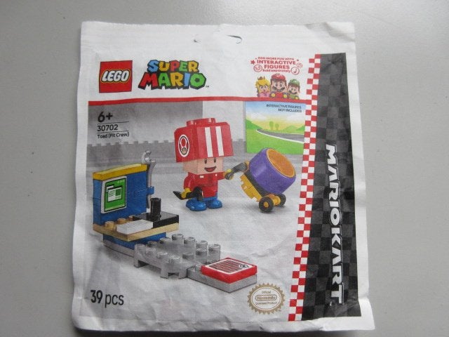 30702 Super Mario, Mario Kart, Toad (pitstop) Nieuw !, Lego, Ophalen of Verzenden, Complete set, Nieuw