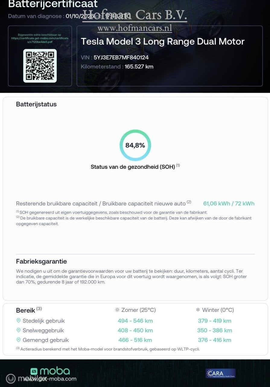 Foto 3 van Tesla Model 3 Long Range AWD 75 kWh | DUAL MOTOR | TREKHAAK