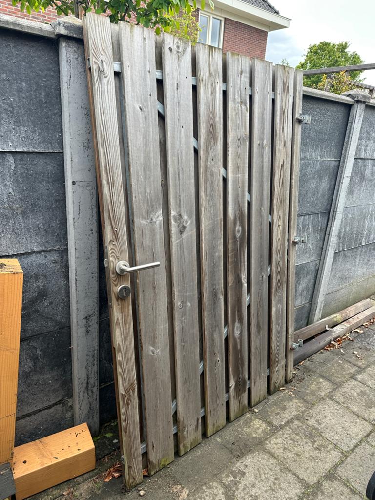 Tuindeur 180X120, Tuin en Terras, Ophalen, 1 tot 2 meter, Minder dan 3 meter, Zo goed als nieuw