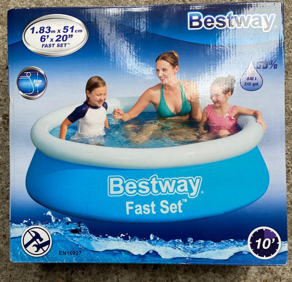 Bestway Fast Set Zwembad 1.83m x 51cm, Ophalen, Nieuw