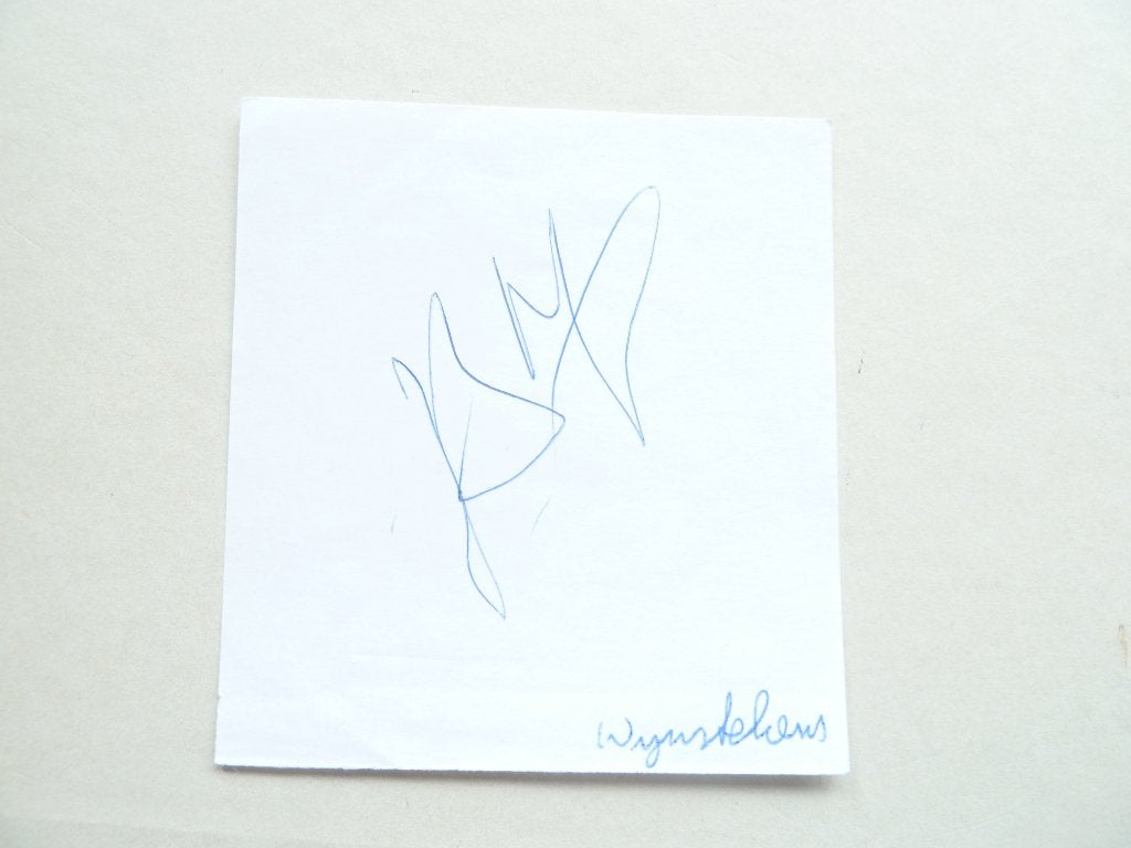 Handtekening.  Ben.Wijnstekers. Feyenoord, Ophalen of Verzenden, Zo goed als nieuw, Feyenoord, Overige typen