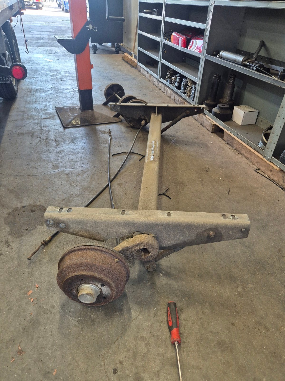 Bpw as geremd 1000kg, Ophalen, Gebruikt