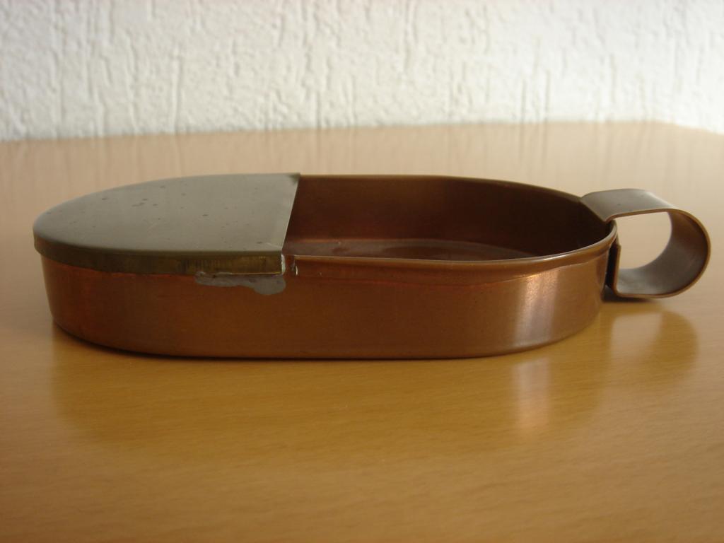 Antiek koperen centenbakje, Ophalen of Verzenden, Koper