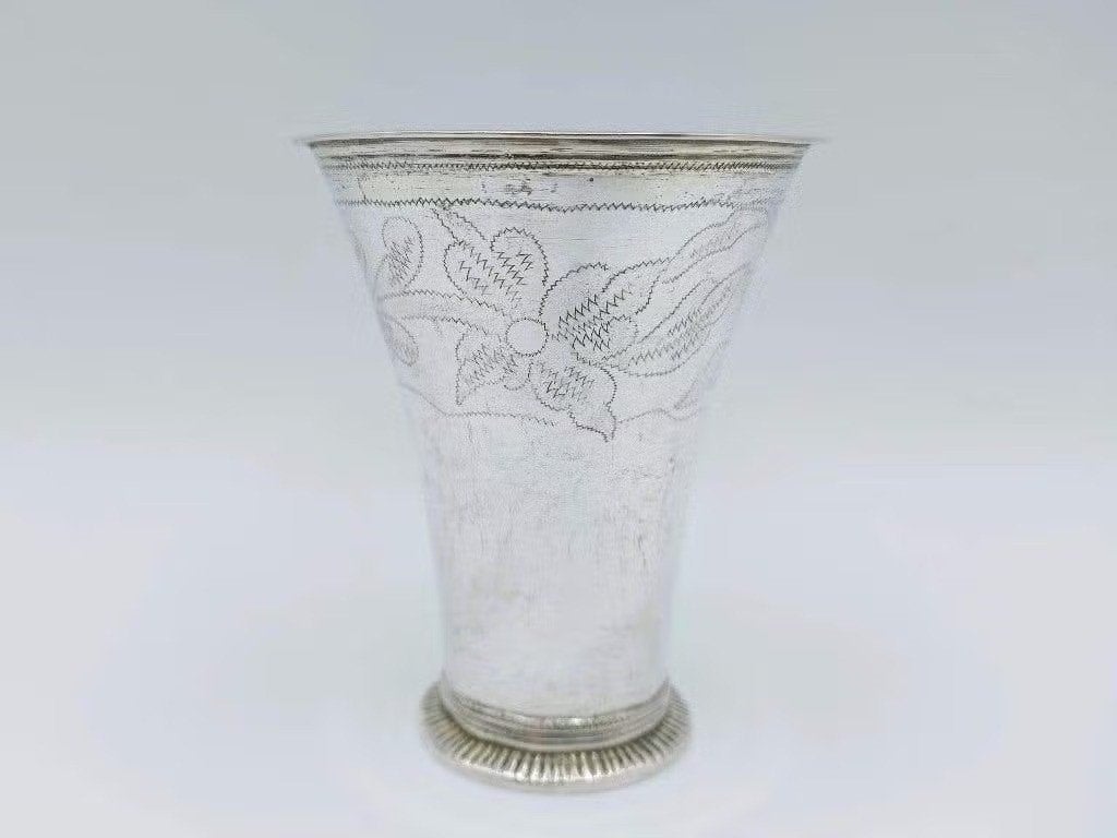 Zilveren beker, C.F. Seseman, Arboga, Zweden, 1790, Antiek en Kunst, Verzenden, Zilver