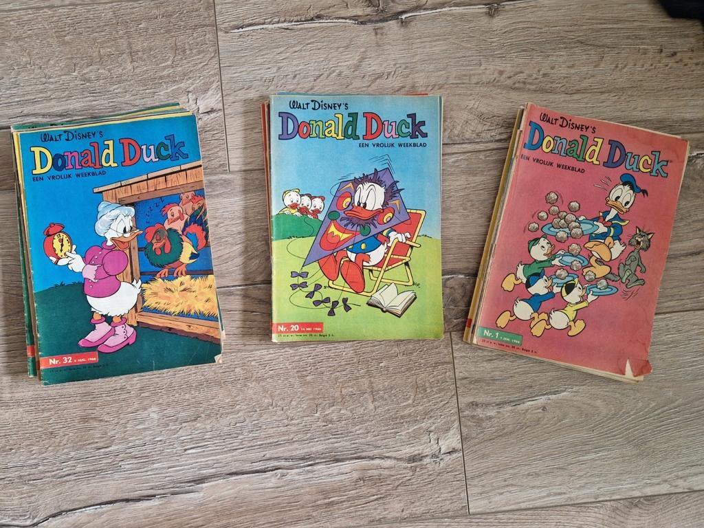 39 Donald Ducks uit 1966, Gelezen, Europa, Ophalen of Verzenden, Meerdere comics