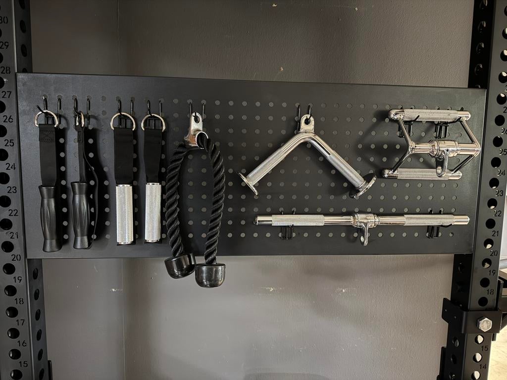 Powerrack ophang bord/backboard met haakjes voor grepen/grip, Nieuw, Ophalen of Verzenden, ., Info@fitnesstradingtothemax.nl