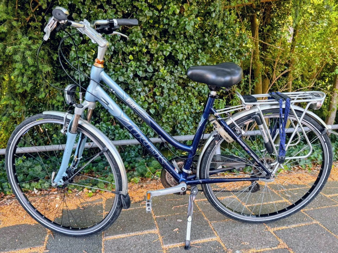 Trek Navigator Hybrid Trekking Fiets, Gebruikt, Velgrem, Versnellingen, 53 tot 57 cm