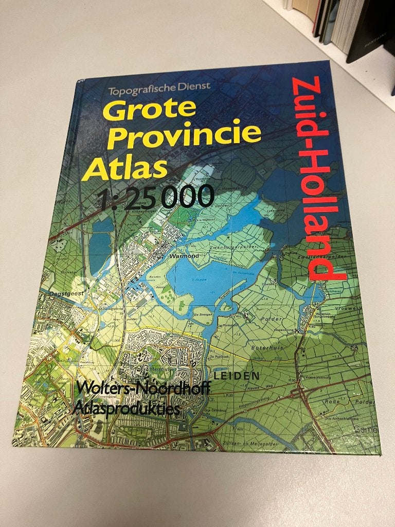 Grote Provincie Atlas Zuid Holland, Gelezen, Overige atlassen, Ophalen of Verzenden, 1800 tot 2000