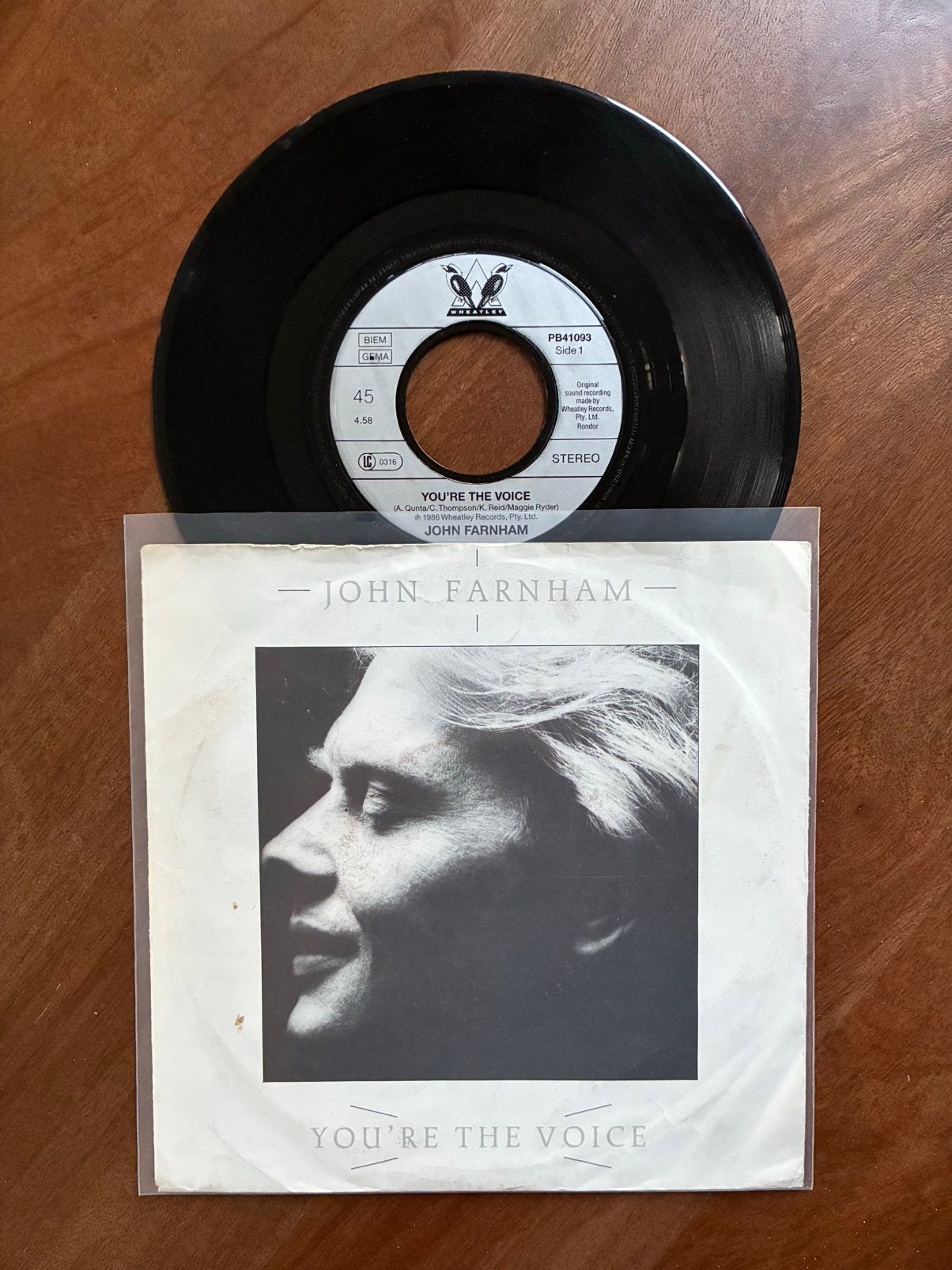 John Farnham - You’re the voice, Cd's en Dvd's, Vinyl Singles, 7 inch, Ophalen of Verzenden