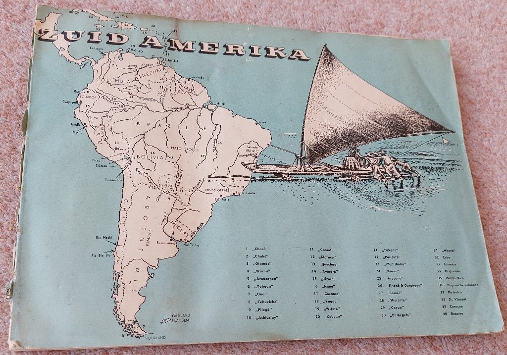 Oude Volkerenatlas Amerika – Uitgave Faam Pepermunt, Ophalen of Verzenden