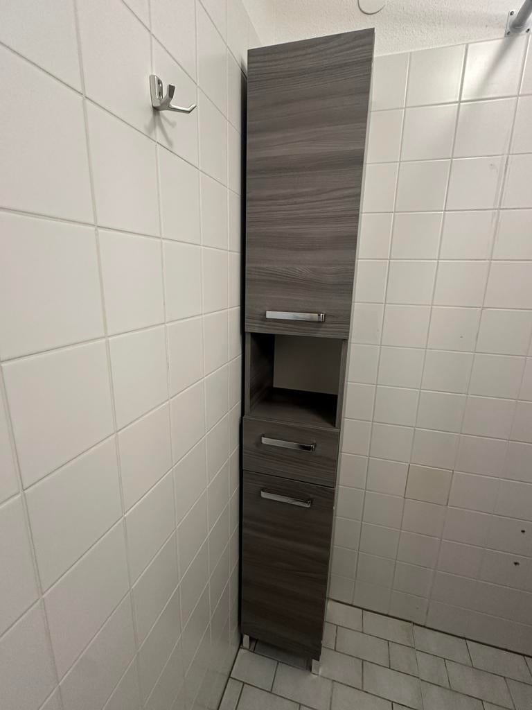 Badkamerkast, Huis en Inrichting, Badkamer | Badkamermeubels, Ophalen, (Half)hoge kast, Minder dan 50 cm, Zo goed als nieuw