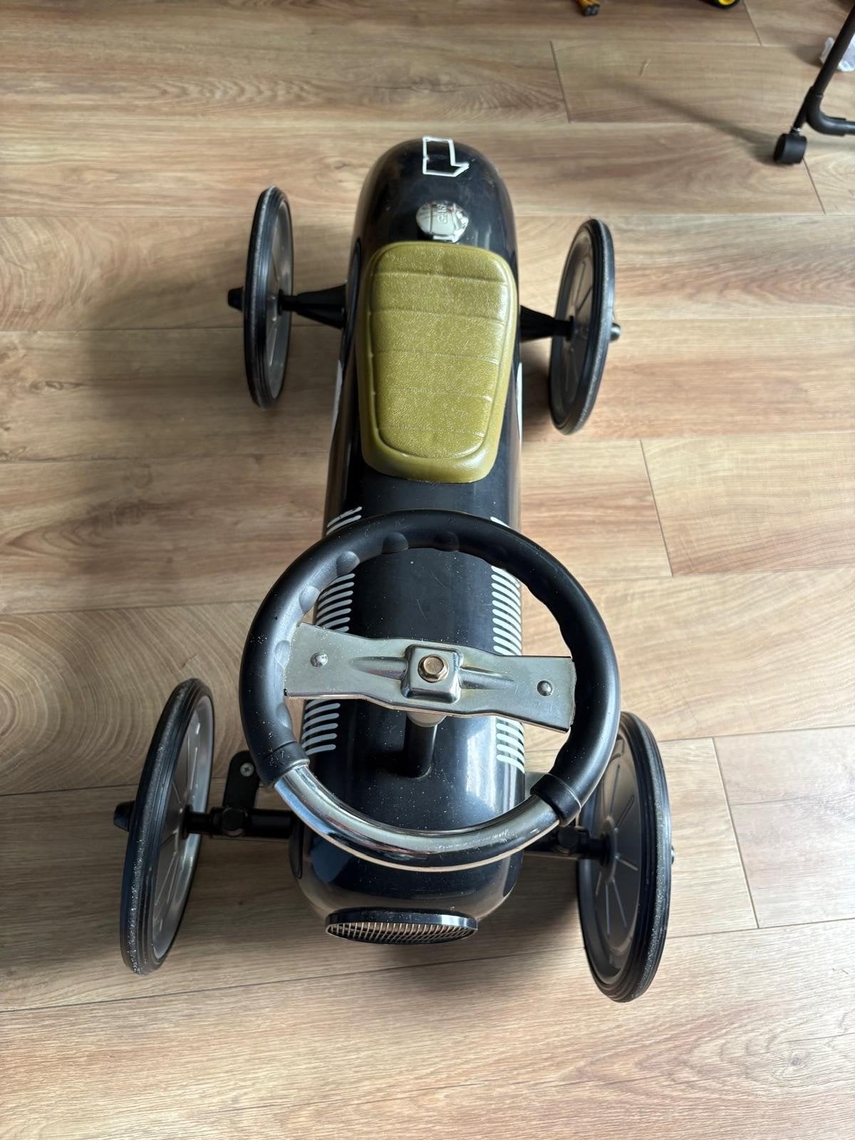 Oldtimer metalen loopauto, Kinderen en Baby's, Speelgoed | Buiten | Voertuigen en Loopfietsen, Ophalen, Gebruikt, Loopvoertuig