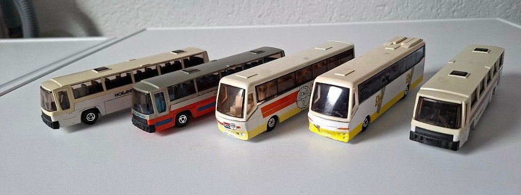 5x diverse Touringcar 1/87, Ophalen, Gebruikt, Bus of Vrachtwagen, Efsi