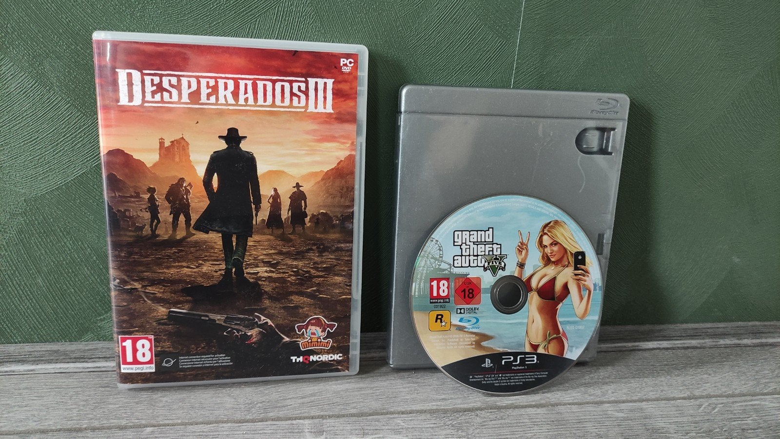 GTA 5 ps3 en gratis desperados 3 pc game, 3 spelers of meer, Ophalen of Verzenden, Zo goed als nieuw, Vanaf 3 jaar