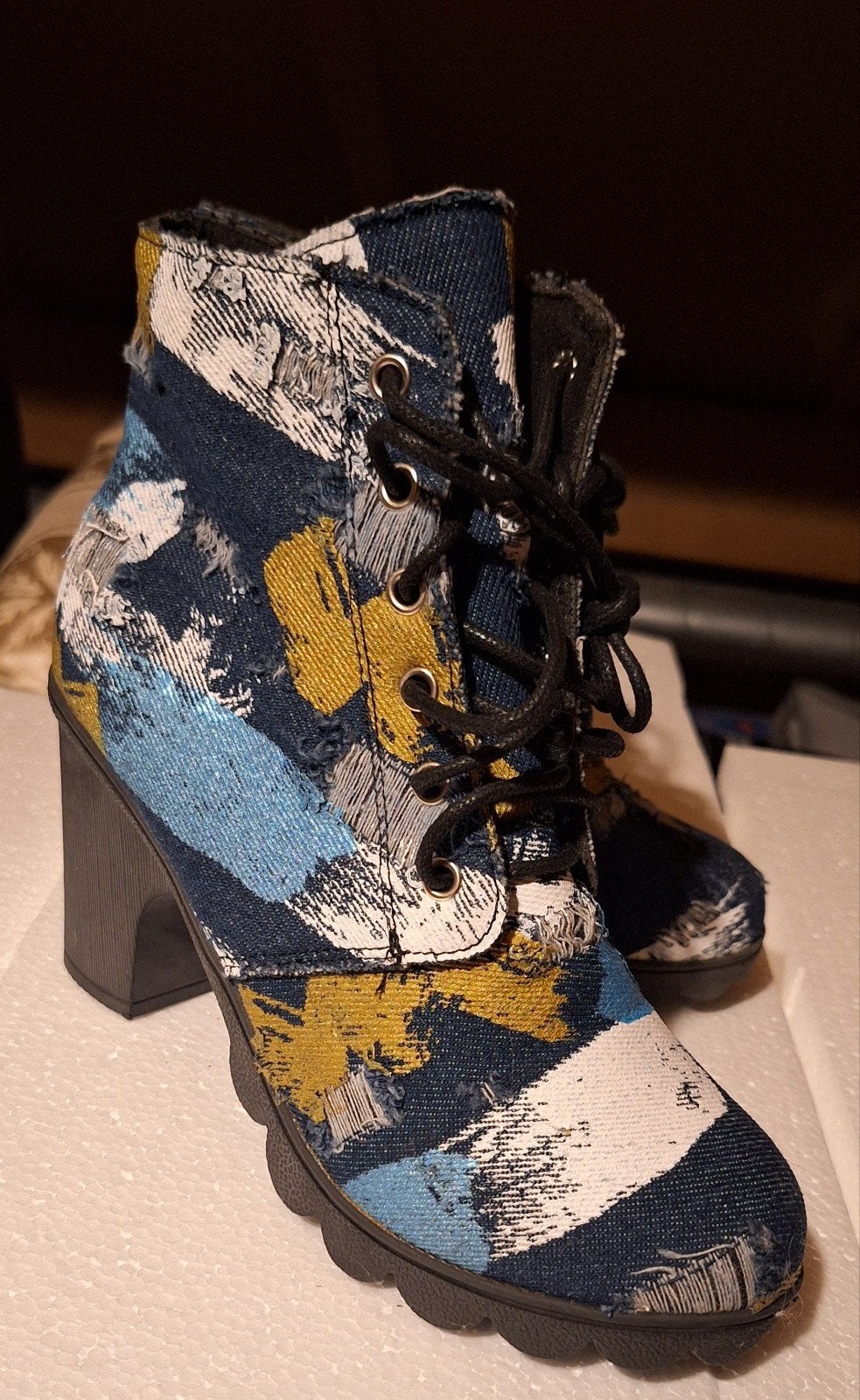 Enkellaarsjes dames maat 35, Kleding | Dames, Schoenen, Blauw, Lage of Enkellaarzen, Ophalen of Verzenden, Zo goed als nieuw