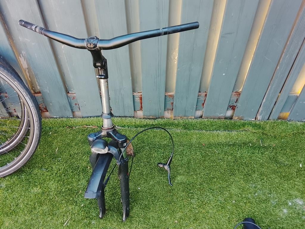 Voorvork met stuur en rem voor fiets, Ophalen, Gebruikt, Elektrische fiets, Onbekend