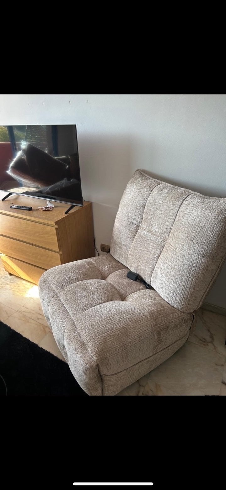 Nieuwe Elektronische Relax Fauteuil - Comfortabel & Modern, Ophalen, Nieuw, Stof, 75 tot 100 cm