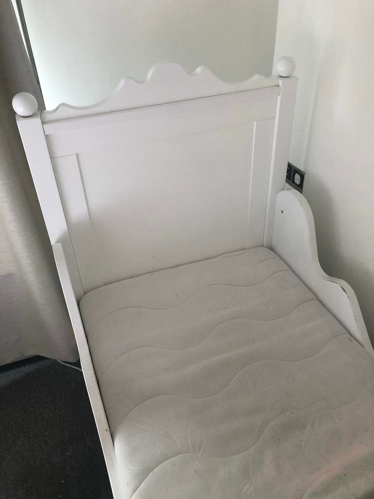 Juniorbed 150x70 - Bopita - Belle - wit, Ophalen, Gebruikt, 70 tot 85 cm, 140 tot 160 cm