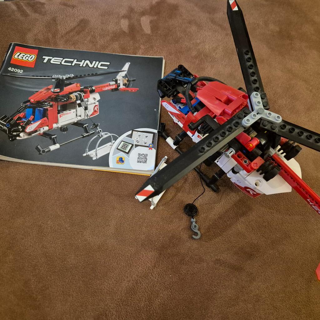 LEGO Technic Reddingshelikopter 42092, Gebruikt, Lego, Ophalen of Verzenden, Technic