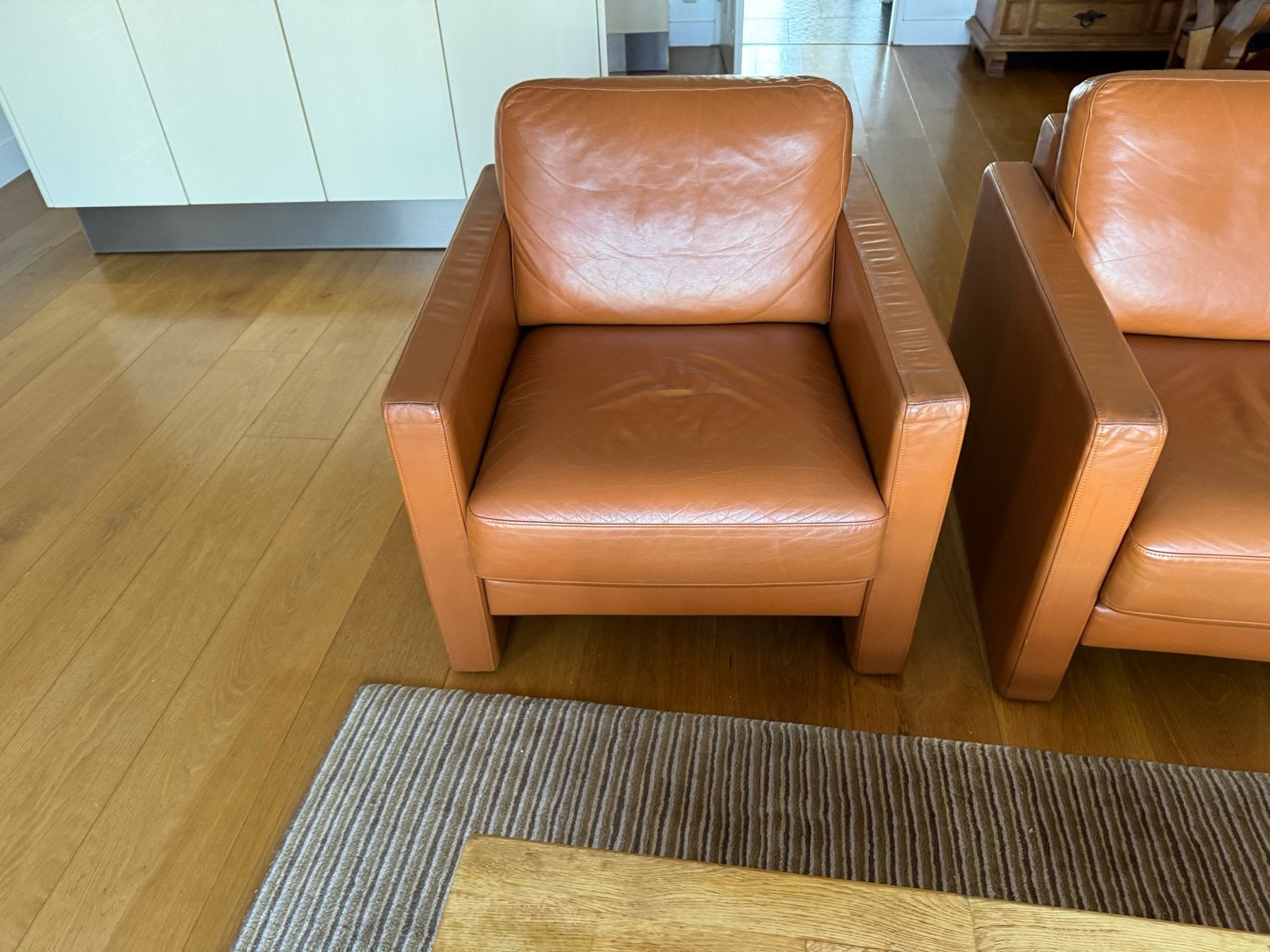 Rolf Benz bankstel: 2-zitsbank en 2 fauteuils, Huis en Inrichting, Ophalen, Gebruikt, 150 tot 200 cm, Driepersoons