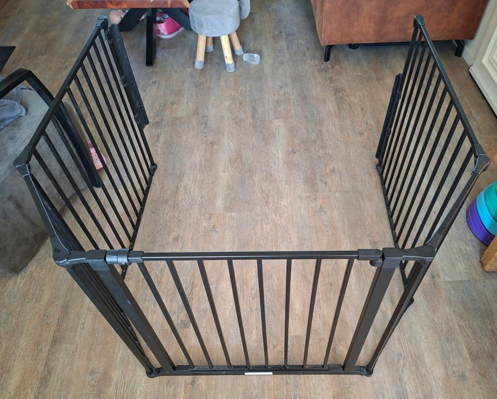 Tectake Haard- of Traprek - 290 cm breed, 70 cm hoog, Ophalen, Zo goed als nieuw, 115 cm of meer, Metaal of IJzer