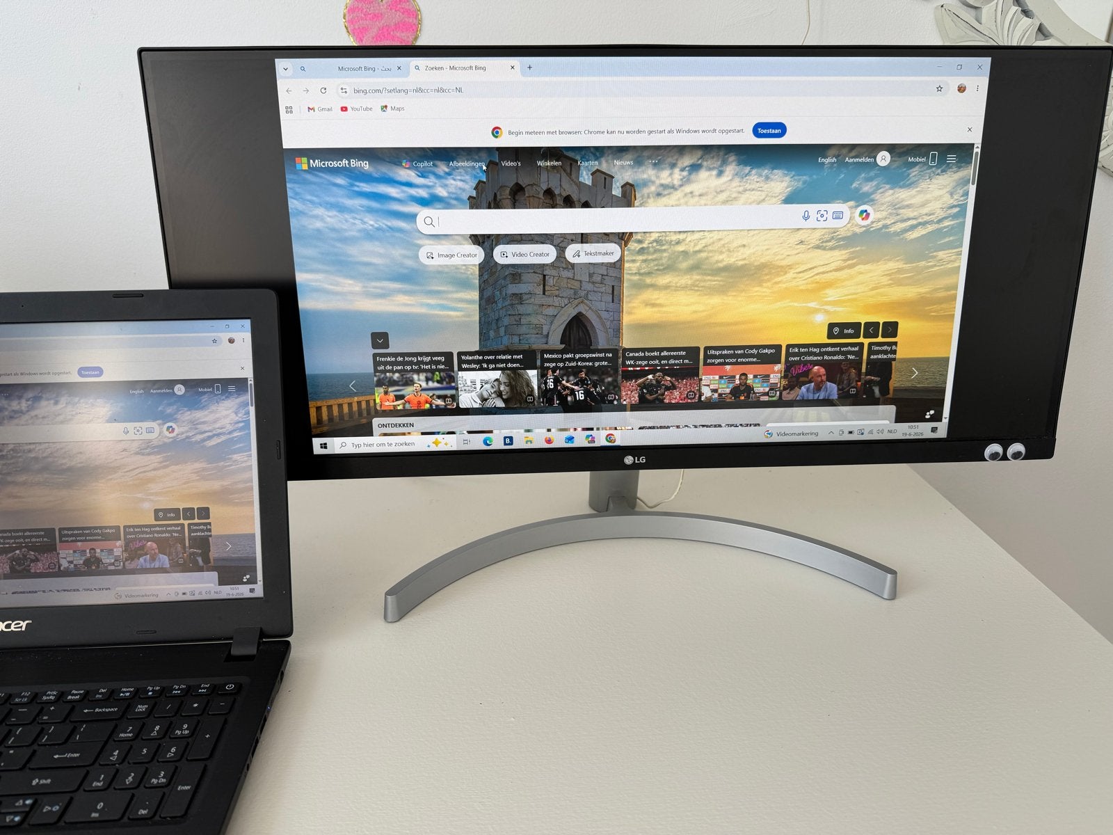 LG Monitor - Zo goed als nieuw, HDMI, IPS, Kantelbaar, Full HD
