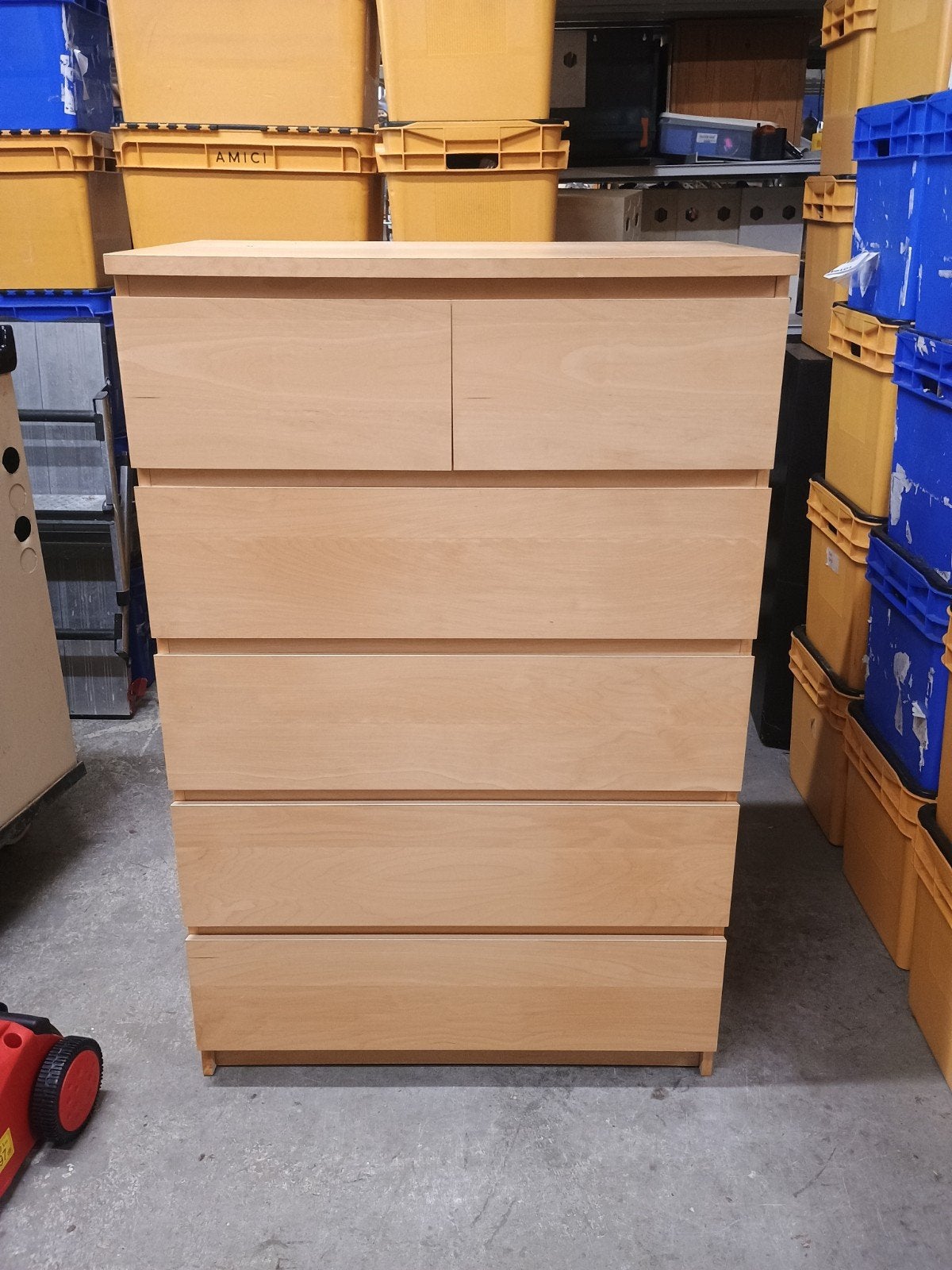 Ikea Malm ladekast met 6 laden, Ophalen, Gebruikt, ., .