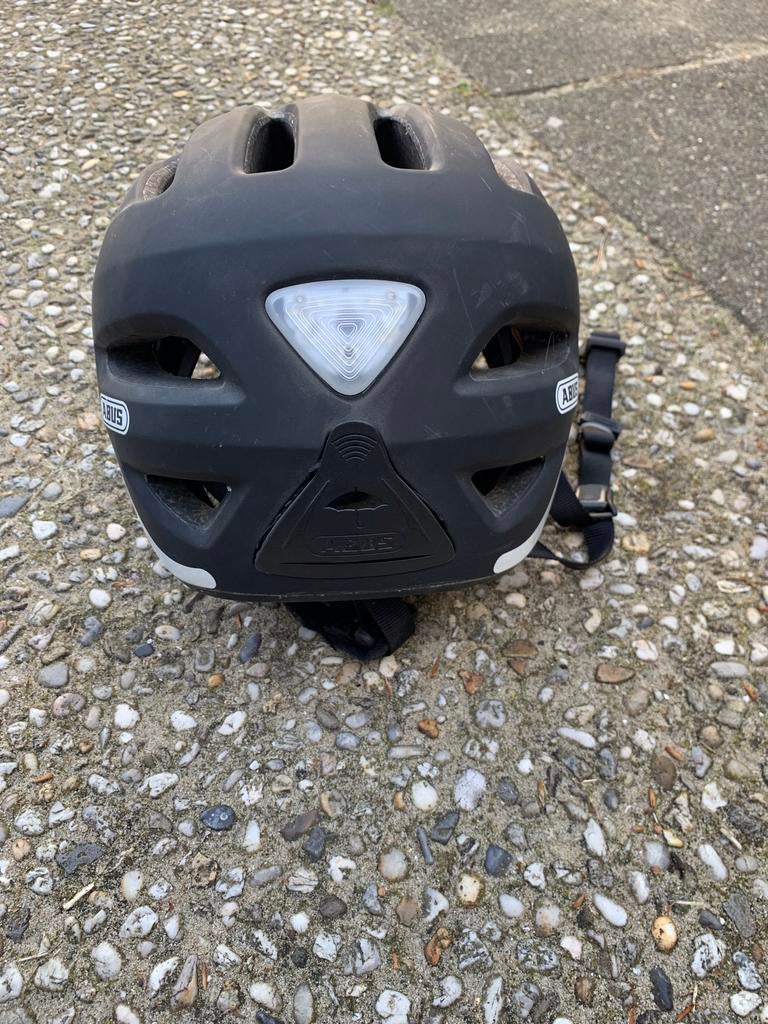 ABUS fietshelm zwart, maat 52-57, Ophalen of Verzenden, Gebruikt, Overige maten, Dame