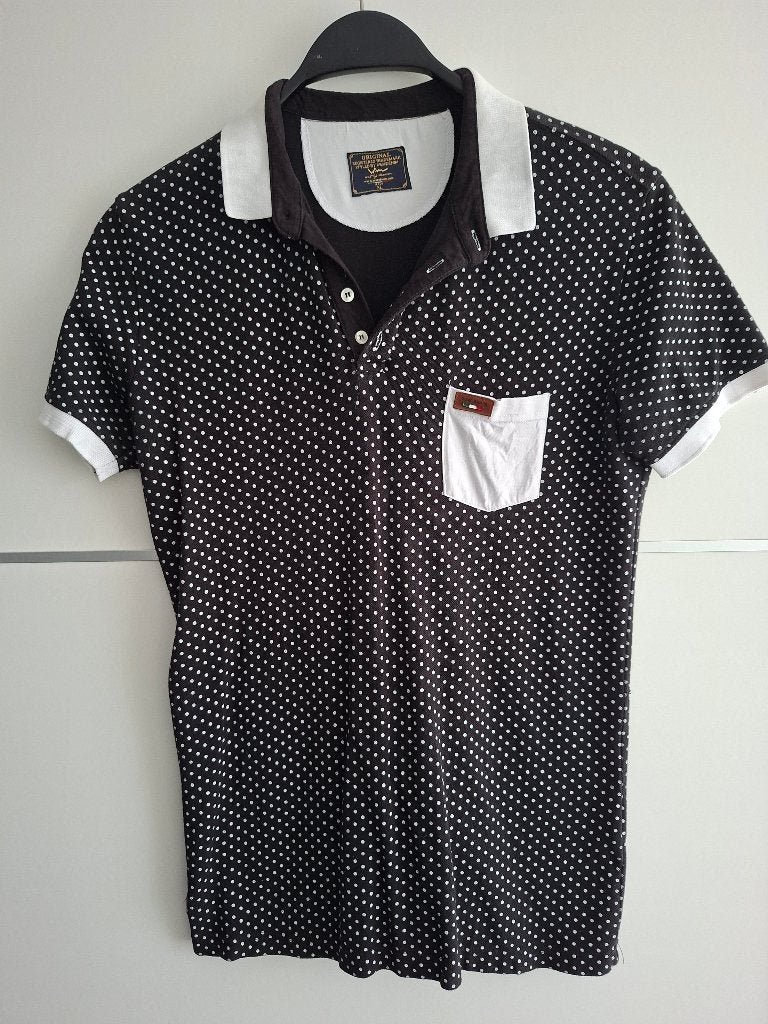 Wam Demin polo zwart maat xl, Maat 52/54 (L), Zwart, Ophalen of Verzenden, WAM Denim