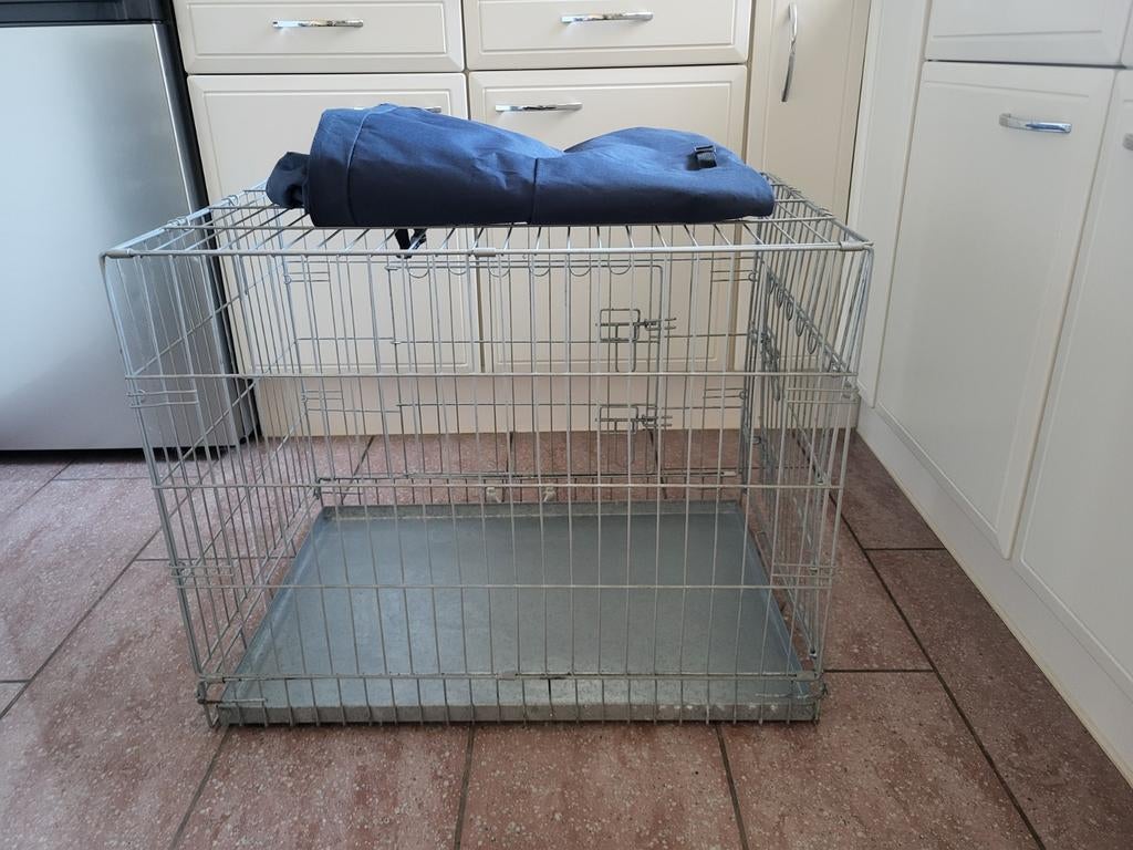 Hondenbench met hoes, Dieren en Toebehoren, Ophalen of Verzenden, Zo goed als nieuw
