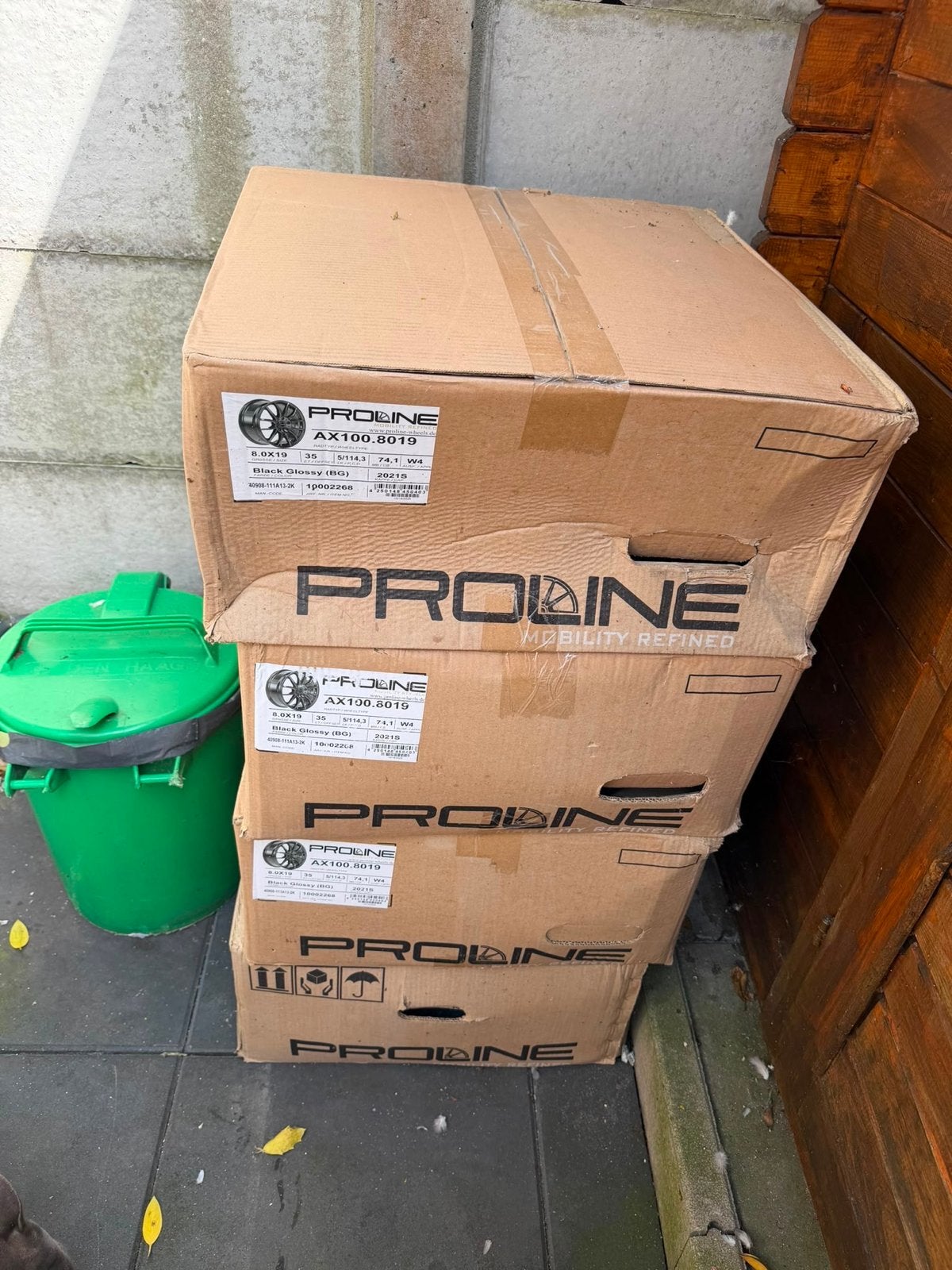 Nieuwe Proline AX100.8019 velgen - 19 inch, Black Glossy, Auto-onderdelen, Banden en Velgen, 19 inch, Velg(en), Nieuw, Ophalen of Verzenden