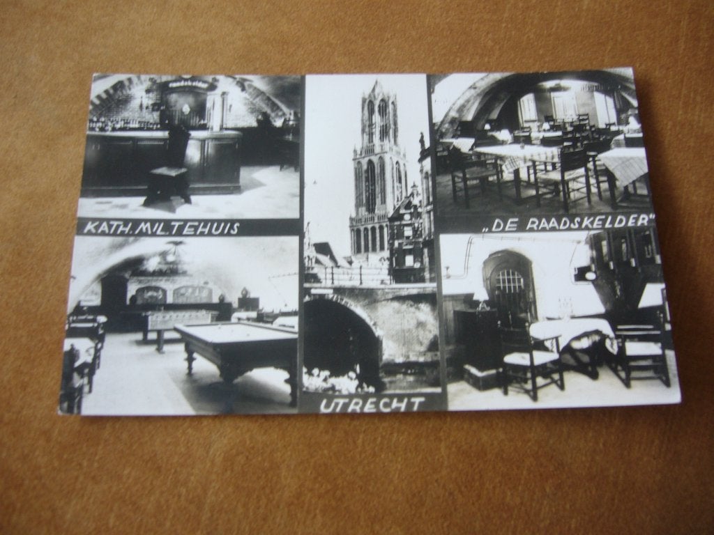 UTRECHT  =  5 LUIK  KATH. MILITAIR TEHUIS  DE RAADSKELDER, Verzamelen, Ophalen of Verzenden, 1940 tot 1960, Gelopen, Utrecht