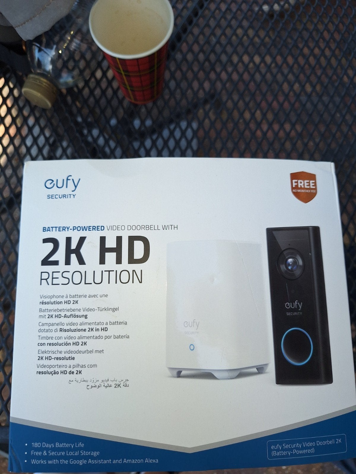 Eufy Video Deurbel 2K HD (Batterij) - Zo goed als nieuw, Huis en Inrichting, Deurbellen, Ophalen