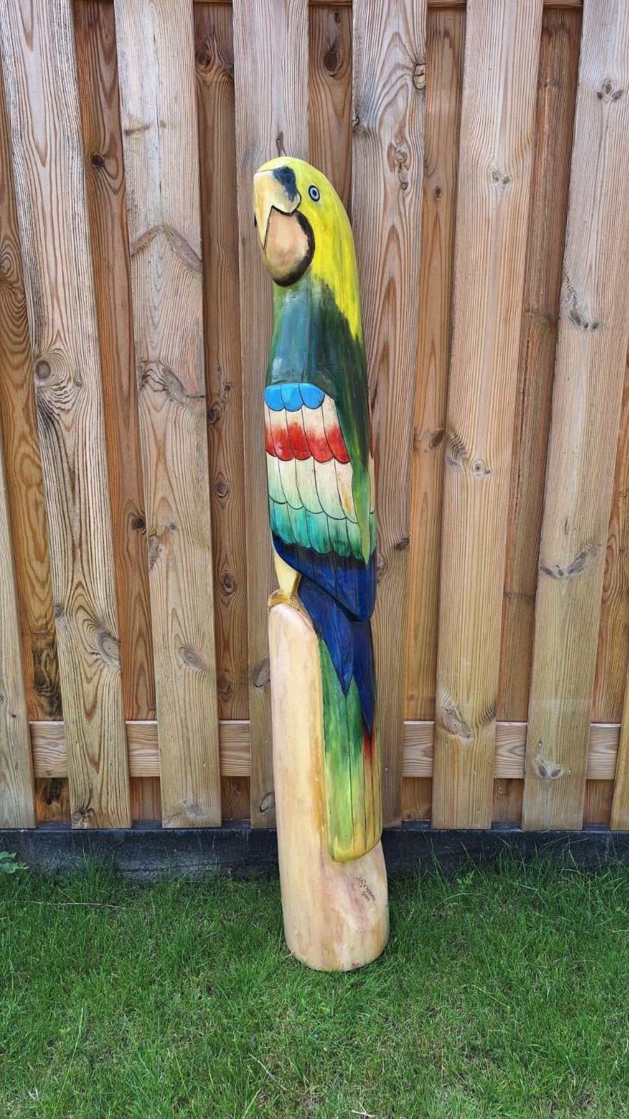 vintage staande vogel., Ophalen