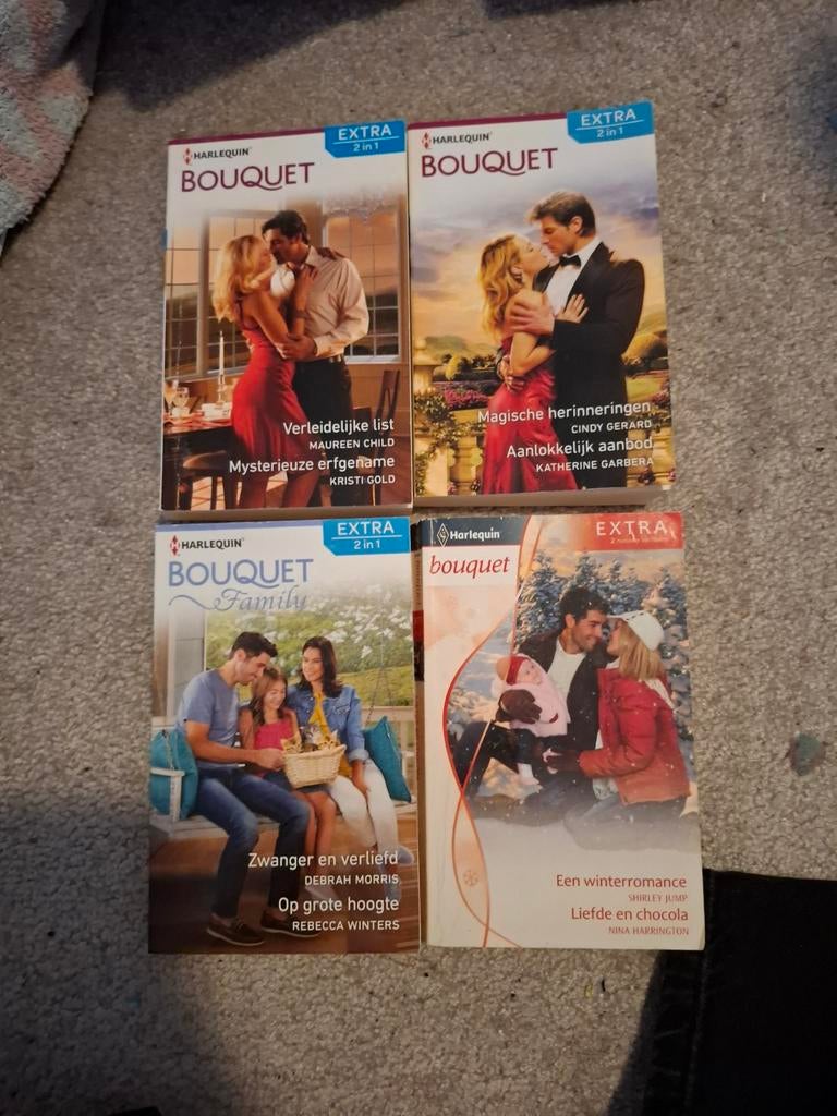 Harlequin Bouquet Romans - 4 Boeken Set, Ophalen of Verzenden, Gelezen, Diverse Harlequin Auteurs, Europa overig