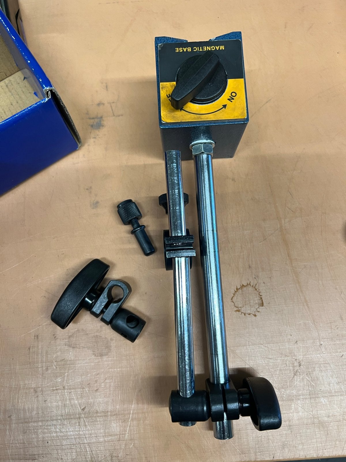 BMI Meettklokstatief met Meetklok 0-10mm, Ophalen of Verzenden, Gebruikt