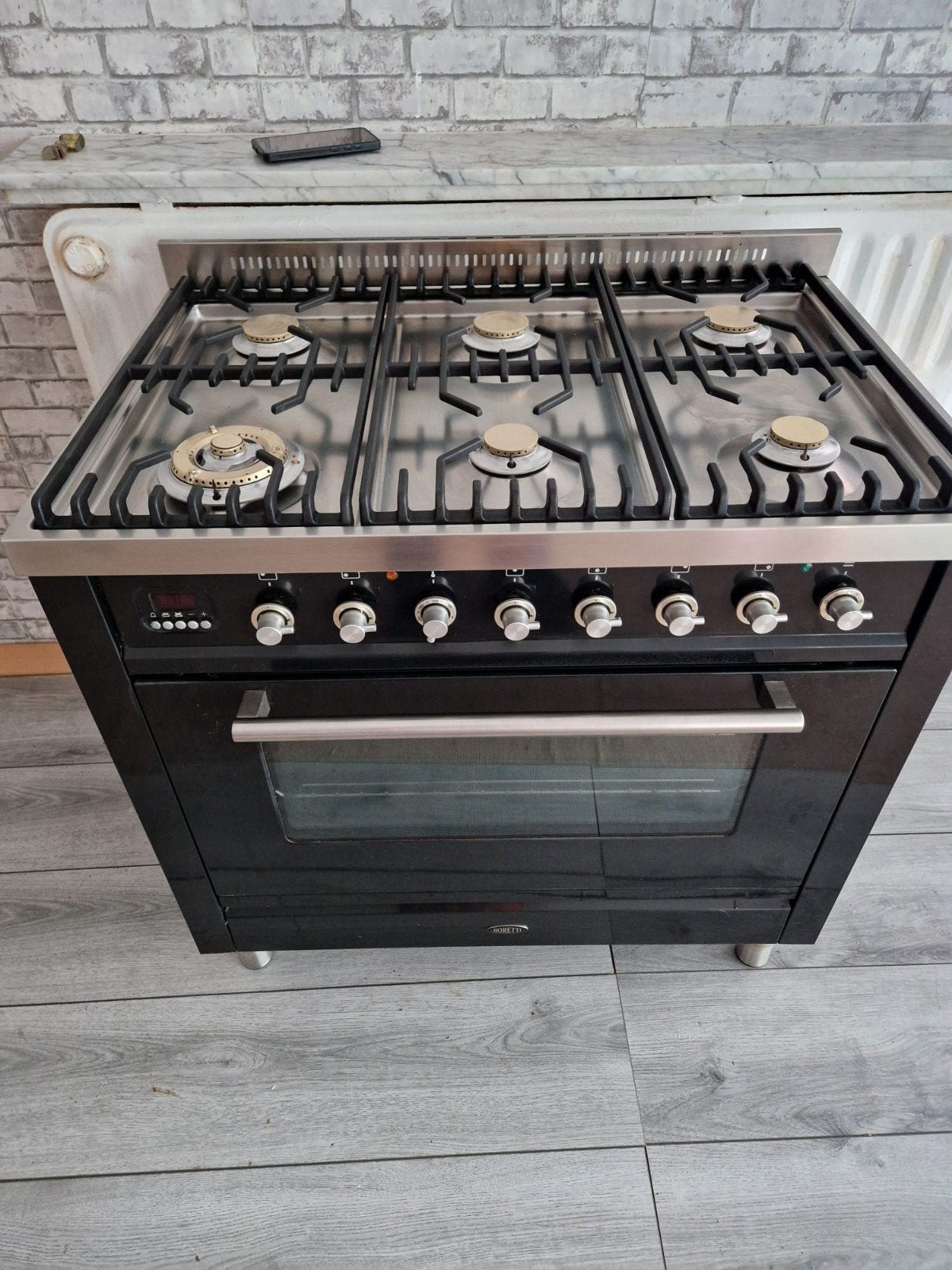 Boretti gasfornuis, Witgoed en Apparatuur, Fornuizen, 60 cm of meer, Ophalen of Verzenden, Zo goed als nieuw, Gas