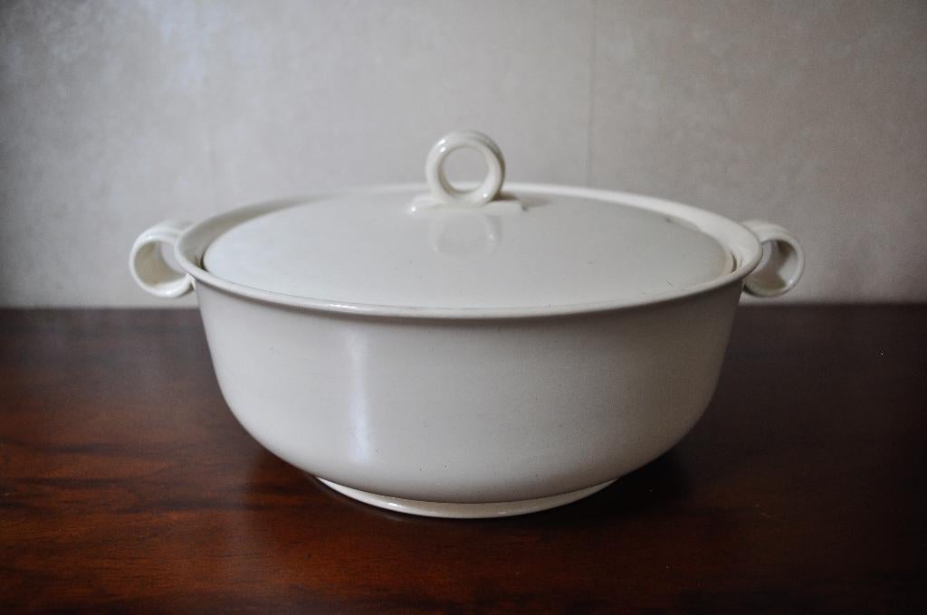 Oude Petrus Regout Terrine Schaal Dekschaal Geha 24 cm 1933, Ophalen of Verzenden