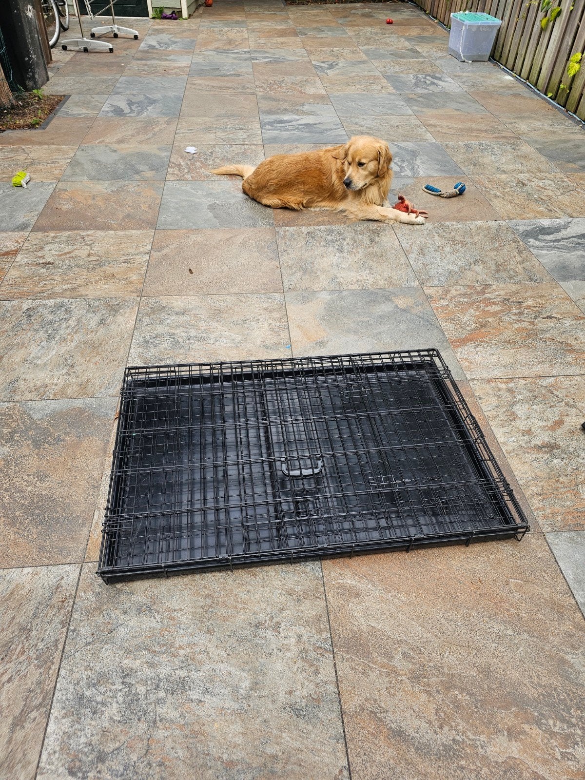hondbench met matras, Ophalen, Zo goed als nieuw