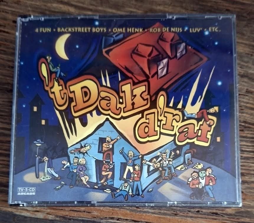 CD 't Dak d'raf - Diverse Artiesten (3 CD's), Ophalen of Verzenden, Zo goed als nieuw, Verzamelalbum, Pop
