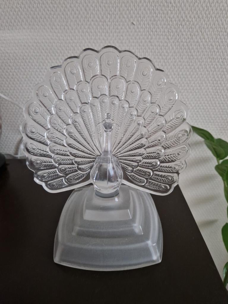 Vintage kristal pauw, Antiek en Kunst, Antiek | Glas en Kristal, Ophalen of Verzenden