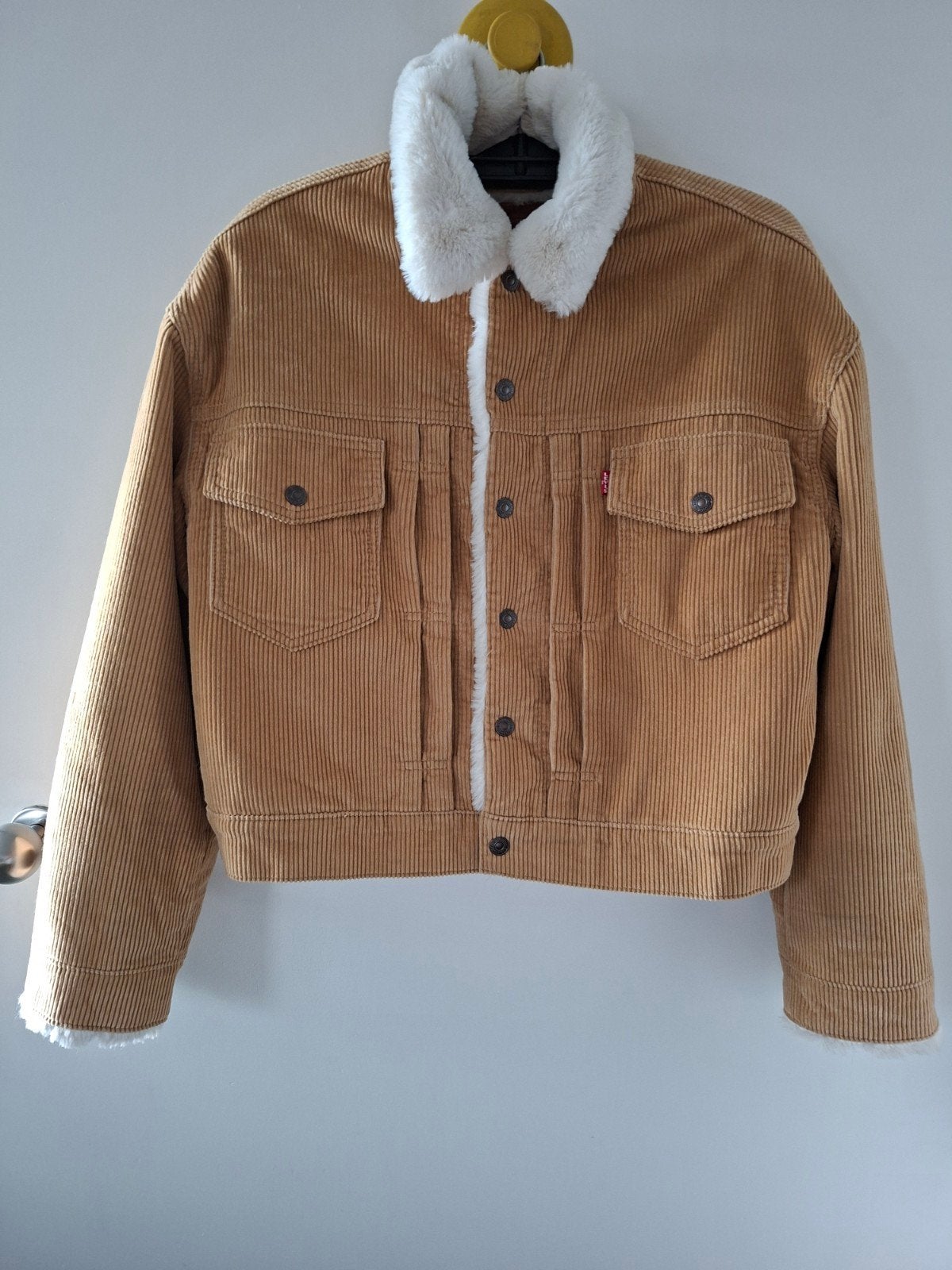 Nieuwe Levi's New Heritage Sherpa Cord Jacket maat S, Beige, Nieuw, Ophalen of Verzenden, Maat 36 (S)