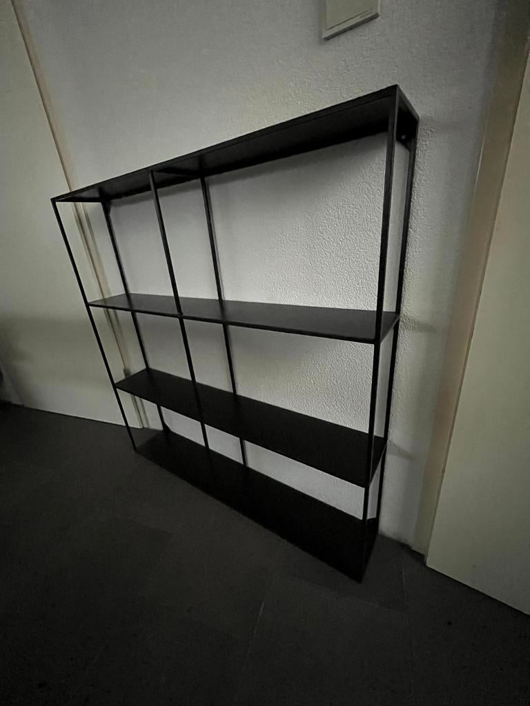 Woood metalen wandrek 90x90x15, Ophalen, Met plank(en), Gebruikt, 50 tot 100 cm
