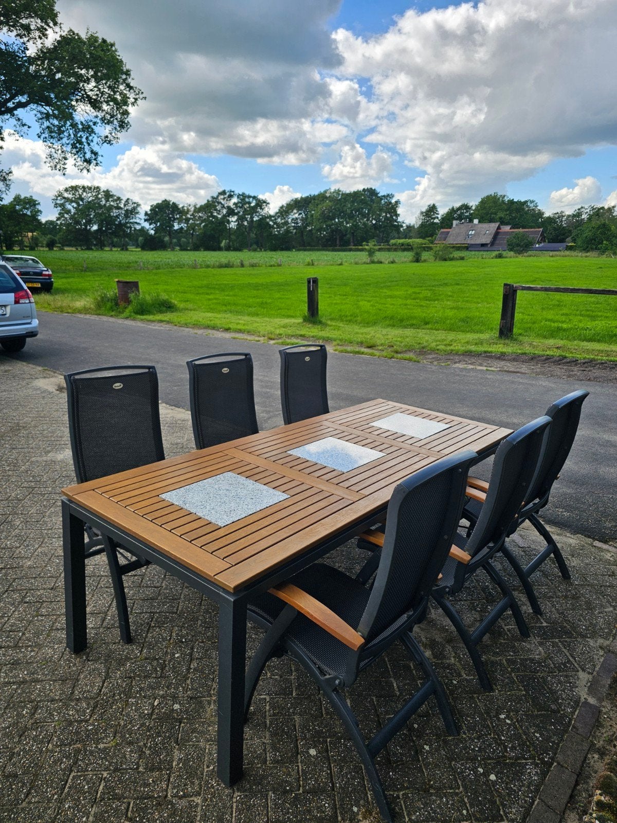 Hartman Da Vinci concept set NIEUWSTAAT, Ophalen, 6 zitplaatsen, Zo goed als nieuw, Tuinset