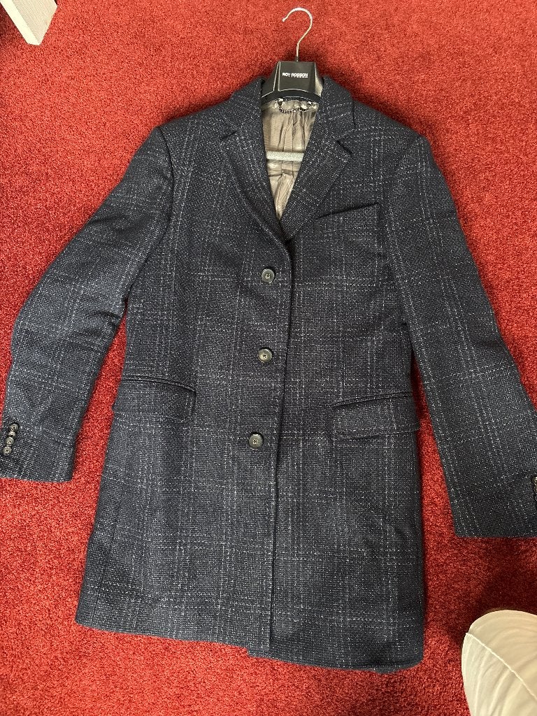 Lange van gils jas, Blauw, Overige maten, Zo goed als nieuw, Van Gils