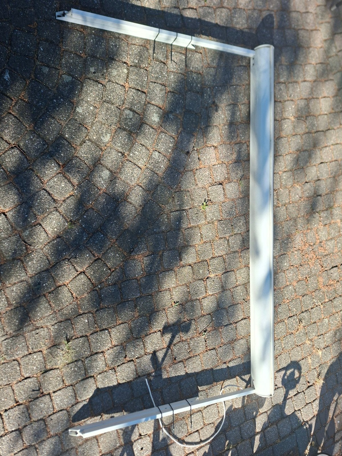 Elektrisch zonnewering schakelaar - 2.18m breed, 1.28m hoog, Ophalen, Gebruikt, Overige kleuren, 100 tot 150 cm
