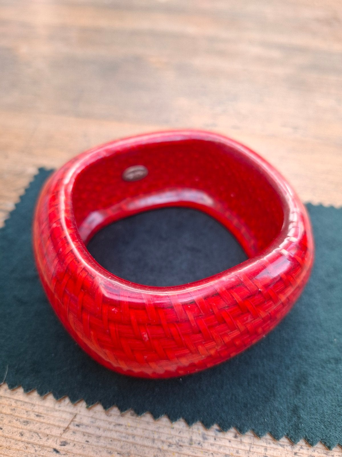 Armband Agatha, Ophalen of Verzenden, Gebruikt, Rood, Kunststof of Plastic
