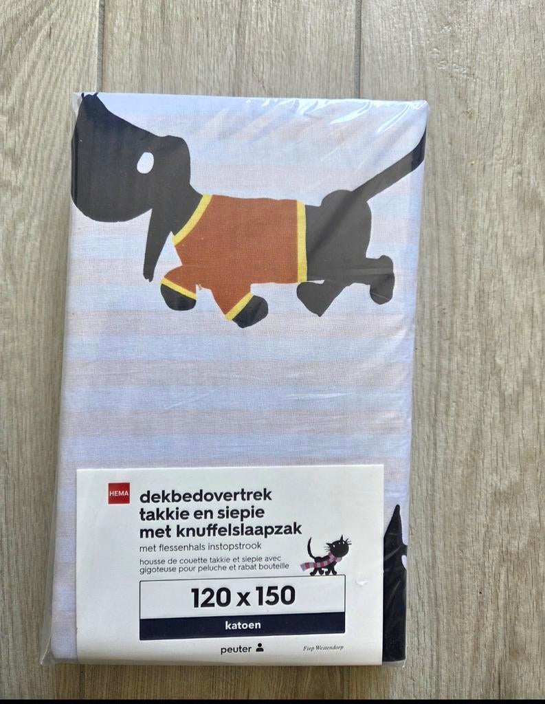 Hema Dekbedovertrek Takkie en Siepie met knuffelslaapzak, Ophalen of Verzenden, Nieuw, Jongetje of Meisje, Dekbedovertrek